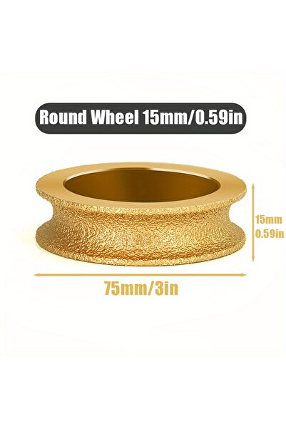 choice2 عجلة تلميع دائرية من الماس ملحومة بالتفريغ الجاف مقاس 15 مم، قطر 20 م...