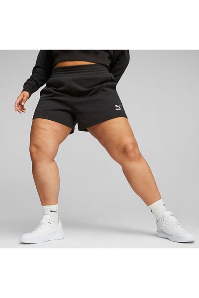 Puma Womens T7 High Waist Shorts - Black