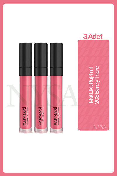 Farmasi Mat Likit Ruj 208 Barely There - 3 Adet