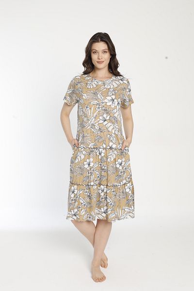 ROMEO LİFE Rochie elegantă cu model, cu nasturi, din bumbac modal, 7702