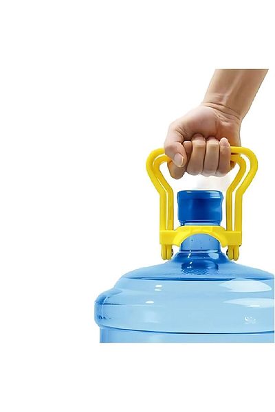 MACVI Macvi® handle set for cans and bottles, durable plastic, 14.2 x 12.8 cm, yellow & blue