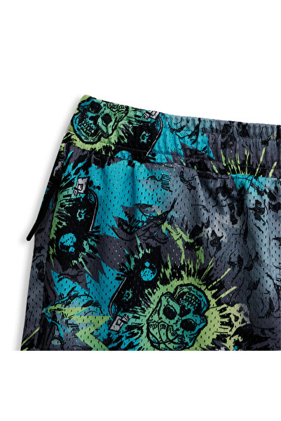 Puma Mens X Melo Blue Hive Basketball Shorts - Multicolor