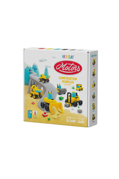 Hey Clay - Construction Vehicles, series Motors, 12 cans