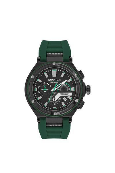 Quantum QUANTUM Men's Chronograph Black Dial Watch - HNG1010.656