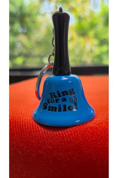Land of Souvenir Message Bell with Metal Keychain