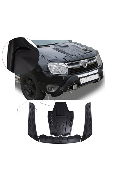 Dacia Duster Uyumlu 2010-2017 Abs Ön Kaput Scoop Ve Dragon Set 4 Parça