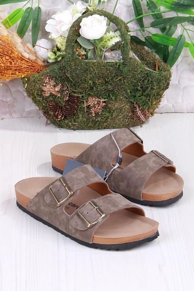 Pierre Cardin Stock Comfortable Sole Adjustable Hospital Pool Sea Beach Men's Slippers Mink