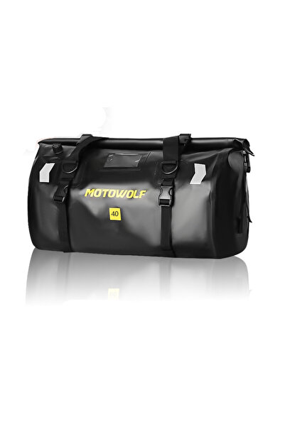 Choice 40L Black with logo Motorcycle Dry Bag Waterproof Reflective Tail Duff...
