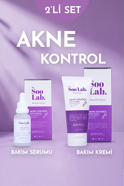 The Soo Lab Akne Kontrol Bakım Kremi Ve Serumu | Arbutin, Azelaic Acid, Salic...