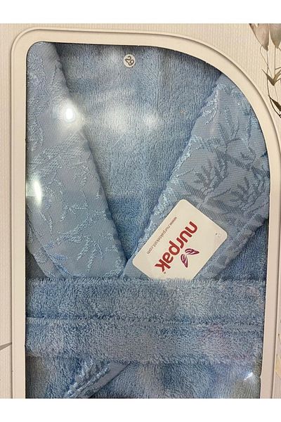 Nurpak Halat de baie pentru bărbați, dimensiunea bambus albastru