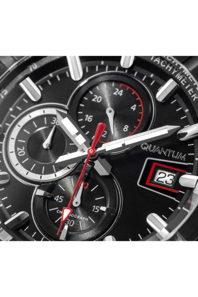 Quantum QUANTUM Men's Chronograph Black Dial Watch - HNG893.658
