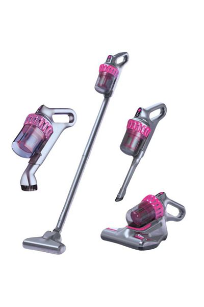 MACVI Macvi® 4 in 1 Wireless Vertical Dust Mite Vacuum Cleaner 100W, 280 ml, HEPA, 3 Stages, Bagless