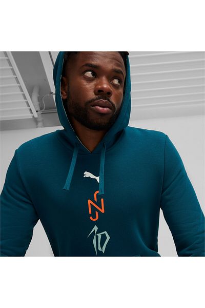 Puma Mens x NEYMAR JR Creativity Football Hoodie Sweatshirt - Blue