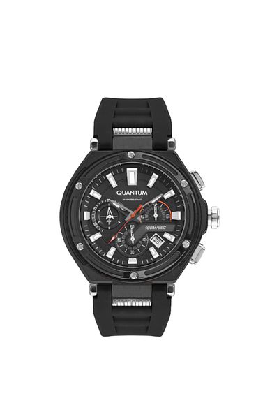 Quantum QUANTUM Men's Chronograph Black Dial Watch - HNG1010.651