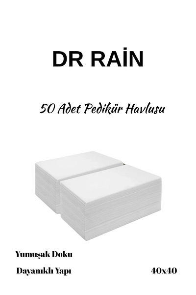 DR.RAİN 50 Disposable Pedicure Towels 40X40