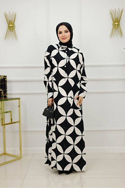 Enans Design Women's Hijab Dress Cotton Summer Dress