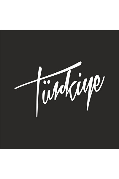 Reysa Tasarım ملصق مكتوب تركي مقاس 17×17 سم أبيض