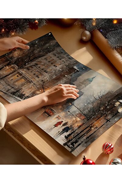 VOGLOO Frameless Poster Winter City