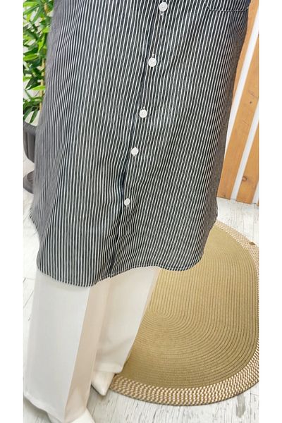 Meryemce Butik Cotton Striped Long Tunic