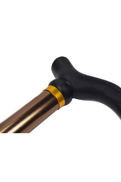 OEM Baston reglabil pentru mers, 75-90 cm, maner ergonomic in forma de T, varf antiderapant, structura u