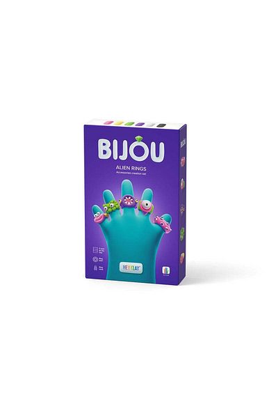 Hey Clay - Alien Rings, series Bijou, 3 cans