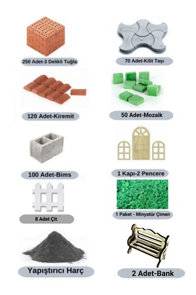 Demir Yapım Miniature Construction Set (Mosaic+Bank)