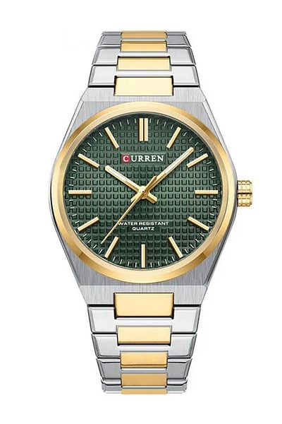 Curren Stainless Steel Elegant Design Dual Tone Analog Quartz Wrist Watch For Men