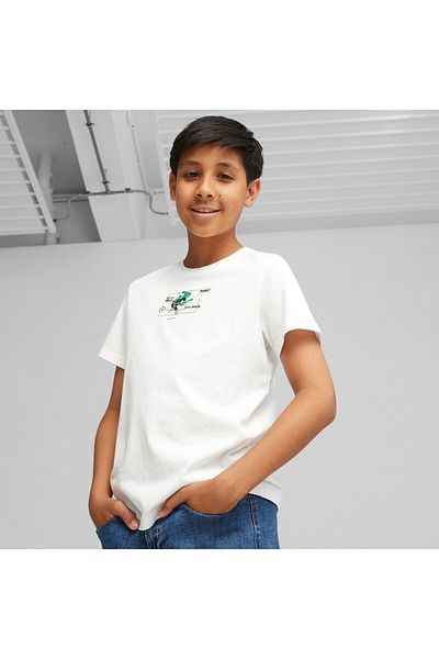 Puma Youth Boys Classics SUPER T-Shirt - White