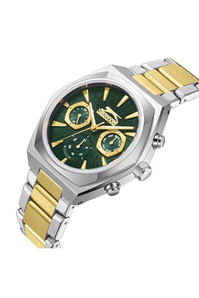 Slazenger SLAZENGER Men's Multi Function Dark Green Dial Watch - SL.9.2346.2.01