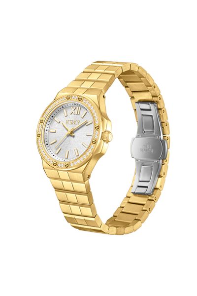 ECSTACY Women's Analog Silver Dial Watch - E24502-GBGS