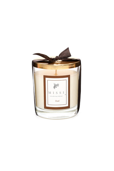 Missi Kapaklı Oud Kokulu Vegan Mum (140 GR)