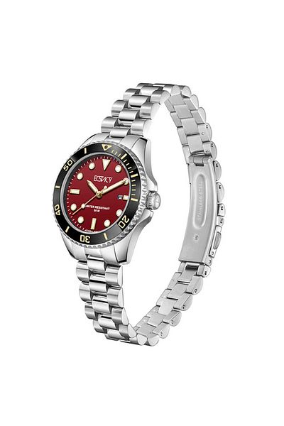ECSTACY Women's Analog Red Dial Watch - E24504-SBSMG