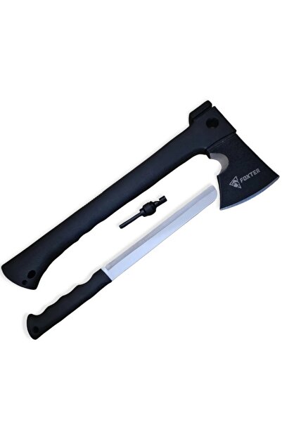 Foxter Set supravietuire 7 n 1, topor, cutit, cremene si fluier, teaca inclusa