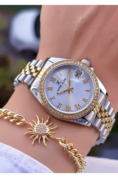 Daniel Klein Original 2 Years Warranty Women Wrist Watch with Bracelet Gift Dk989E12Kl