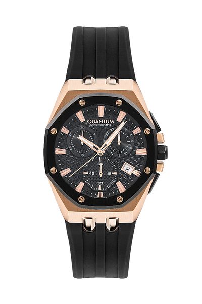 Quantum Quantum Men's Chronograph Black Dial Watch - HNG949.851