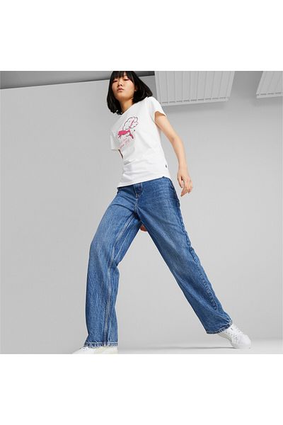 Puma Womens GRAPHICS Valentine T-Shirt - White