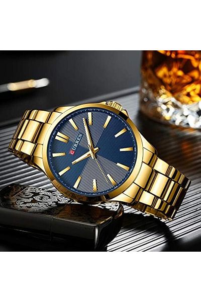 Curren Watches Men Fashion Watch Stainless Steel Band Wrist Watch Business Clock Waterproof Relogio
