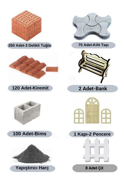 Demir Yapım Miniature Construction Set (Bench+Fence)