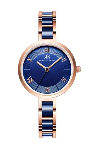 Kenneth Scott Kenneth Scott Women's Analog Blue Dial Watch - K22521-KCNN