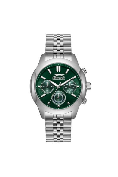 Slazenger SLAZENGER Men's Multi Function Dark Green Dial Watch - SL.9.2407.2.04