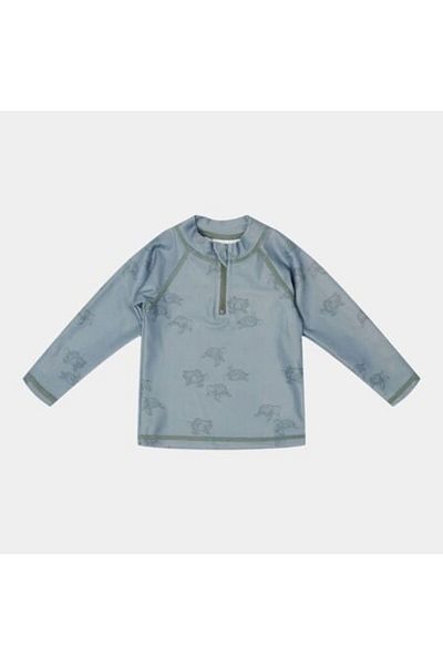 Little Dutch - Boys' sweatshirt, anti-UV, Turtle Island Olive, size 62-68