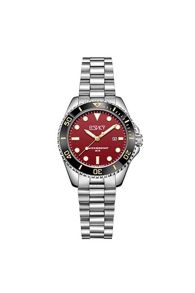 ECSTACY Women's Analog Red Dial Watch - E24504-SBSMG