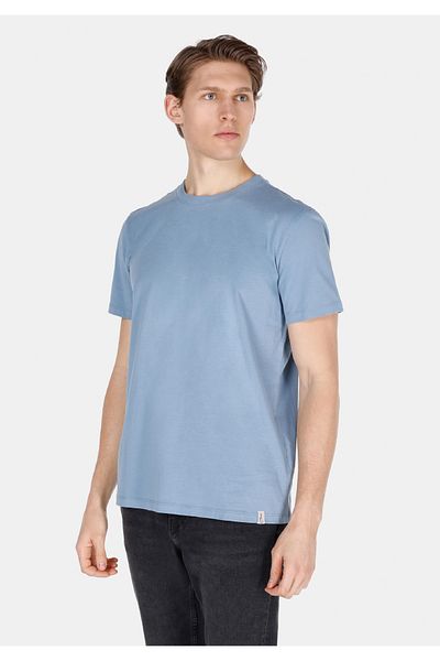 Colin's Regular Fit Round Neck Solid Men's Blue Short Sleeve T-Shirt