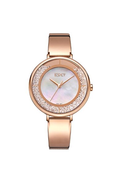 ECSTACY Women's Analog Mother Of Pearl Dial Watch - E23501-RBKM