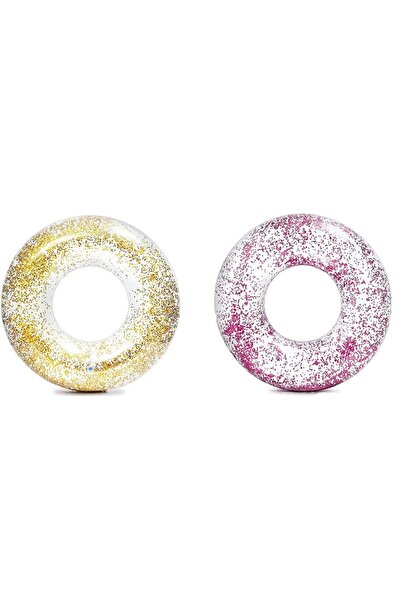 Intex Transparent Glitter Tubes ( 46.8inch ) Inflatable Swimming Tubes Pool Swim Ring