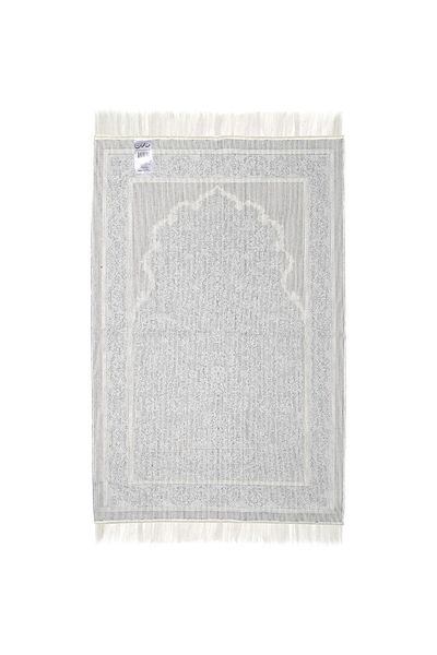 MANASEK سجادة صلاة - أبيض وأزرق فاتح