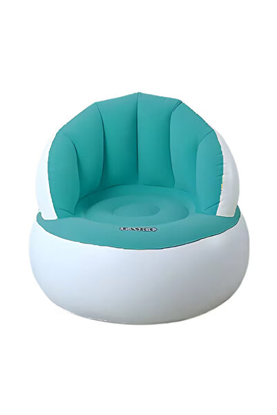 MACVI Inflatable chair with pump included, 85x70 cm, ideal for indoors and outdoors, Turquoise