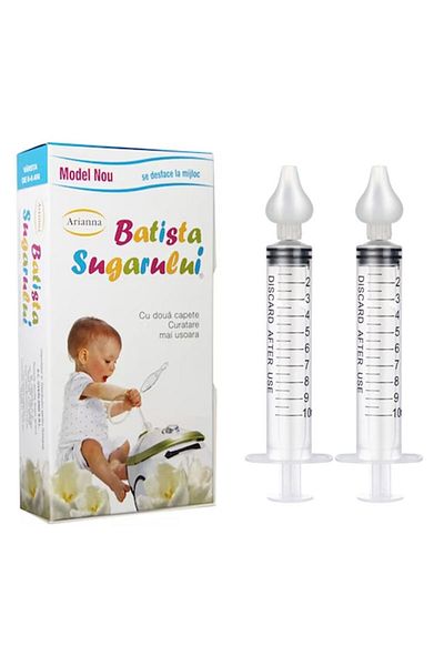 MEDILOGICA Arianna Baby Wipe, Nasal Aspirator With 2-Piece Nasal Wash Syringe Set, 10 Ml, Medilogic™