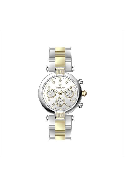 Raymond RYM-81008 RAYMOND WOMEN WRIST WATCH WITH FUNCTION - STAINLESS STEEL - 2 YEAR WARRANTY