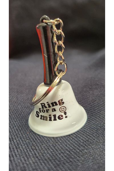 Land of Souvenir Message Bell with Metal Keychain